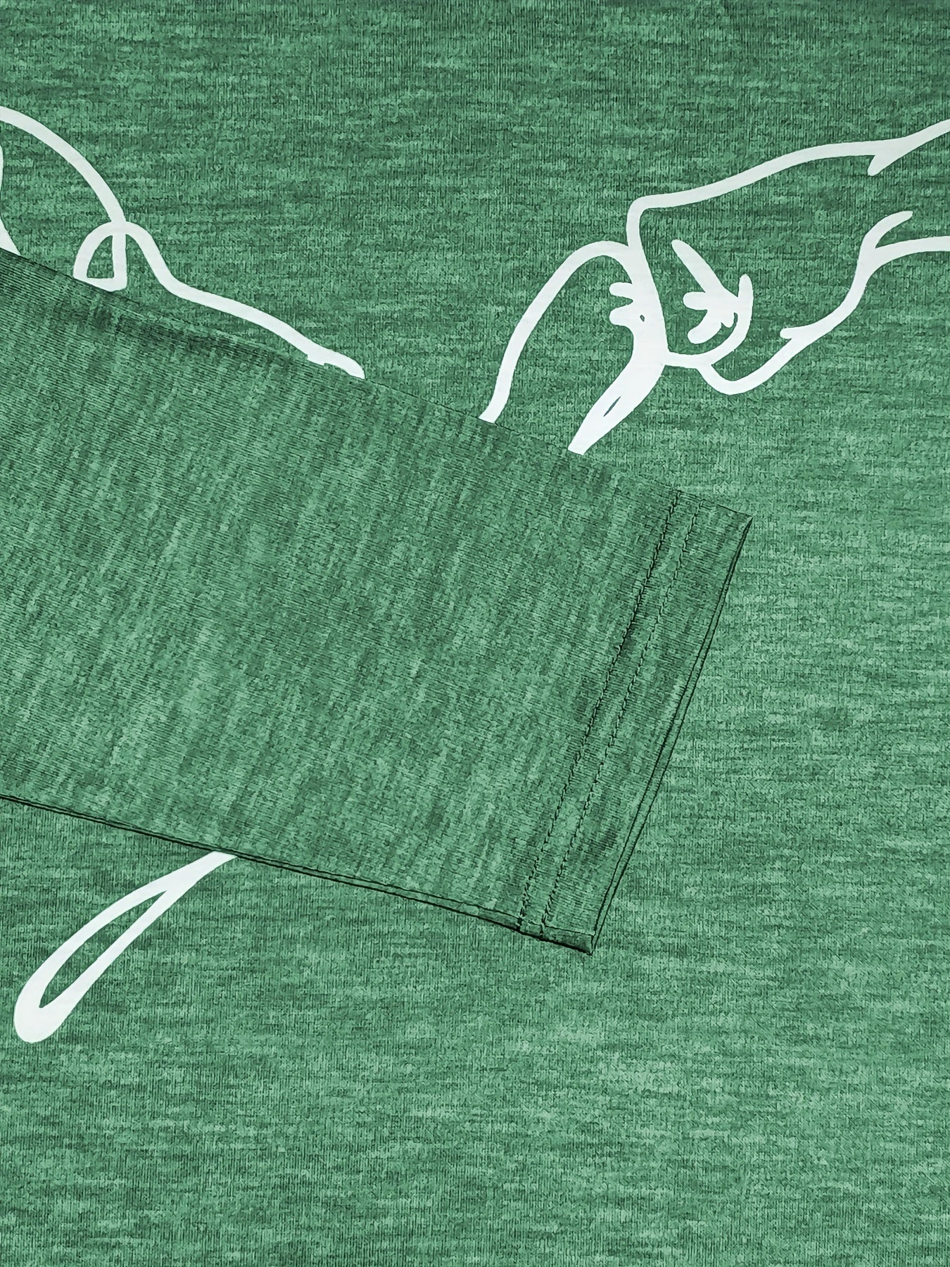 Dog & Paw Print T-shirt, Casual Long Sleeve Top For Spring & Fall, Women's Clothing