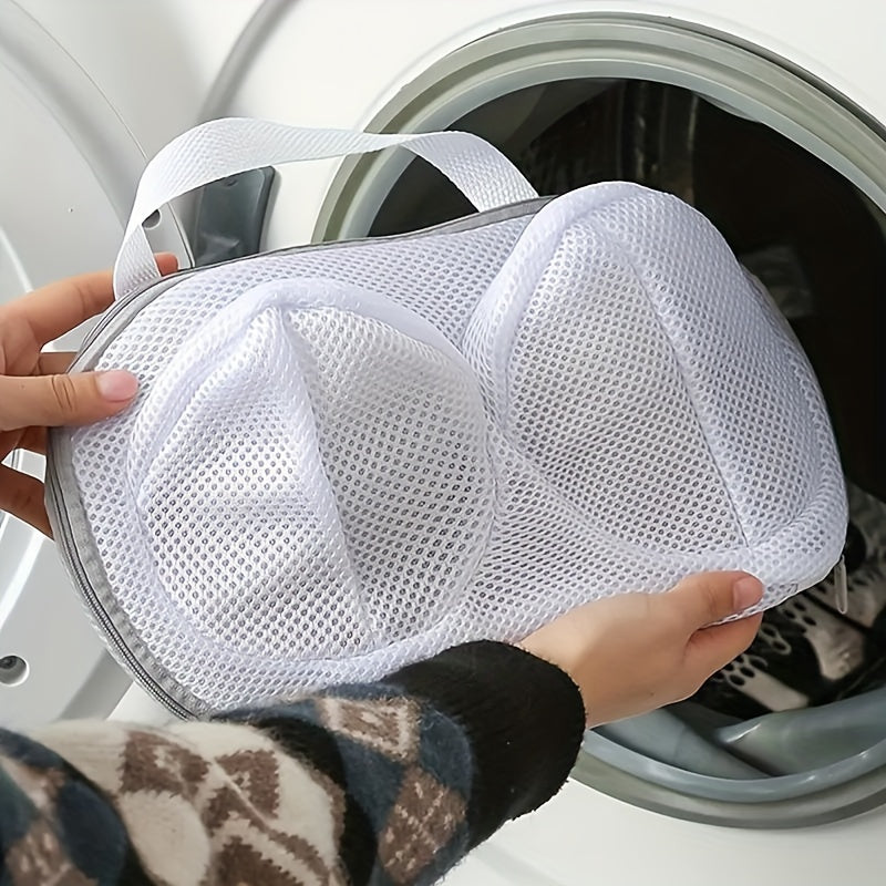2/3pcs Bra Washing Bags, Laundry Bag, Large Bra Wash Guard Bags For Washing Machine, Fits All Cups, Anti-Deformation Bra Wash Bags, Underwear Bags For Washing (Grey, Blue)