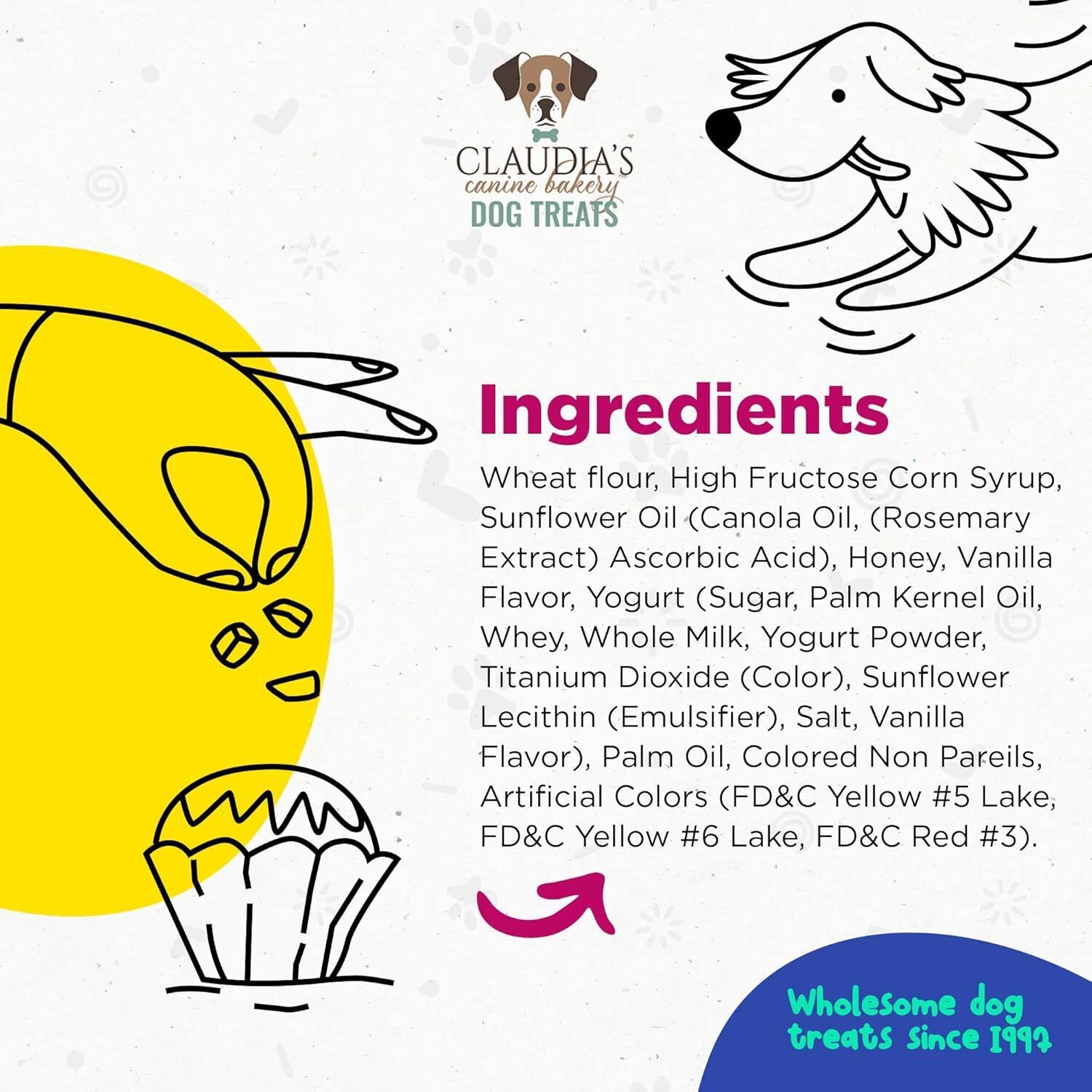 🥖🥯Claudia's Canine Cuisine Pink Passion Gourmet Biscuit Dog Treats