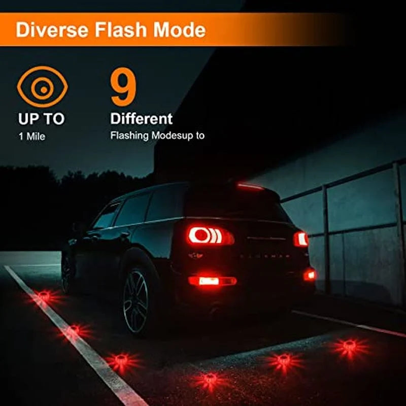 3Pk Emergency Road Flares 🌟 Be Visible, Be Safe