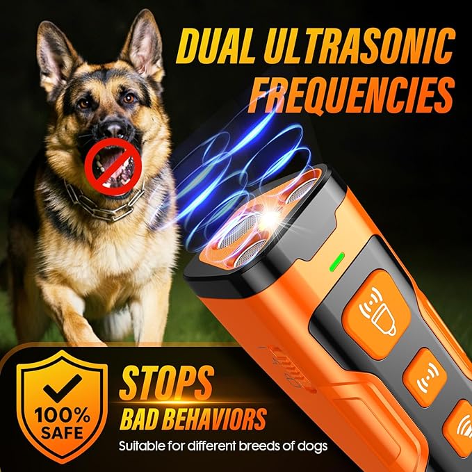 UltraSonic Dog Trainer & Bark Deterrent ๐ซ๐ถ
