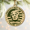 Trump 2024 - America's Most Wanted Wood Ornament HA75 62942