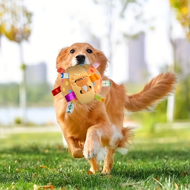 🏀 Interactive Plush Ball Dog Toy – Built for Play & Tough Chewers! 🐶