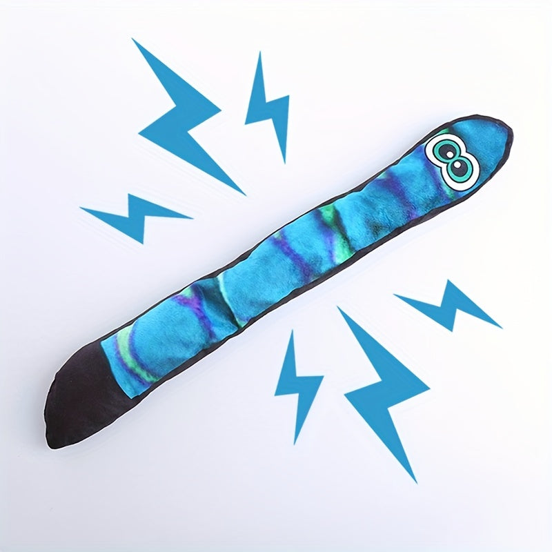 Big Eye Snake Plush Dog Toy 🐶🐍