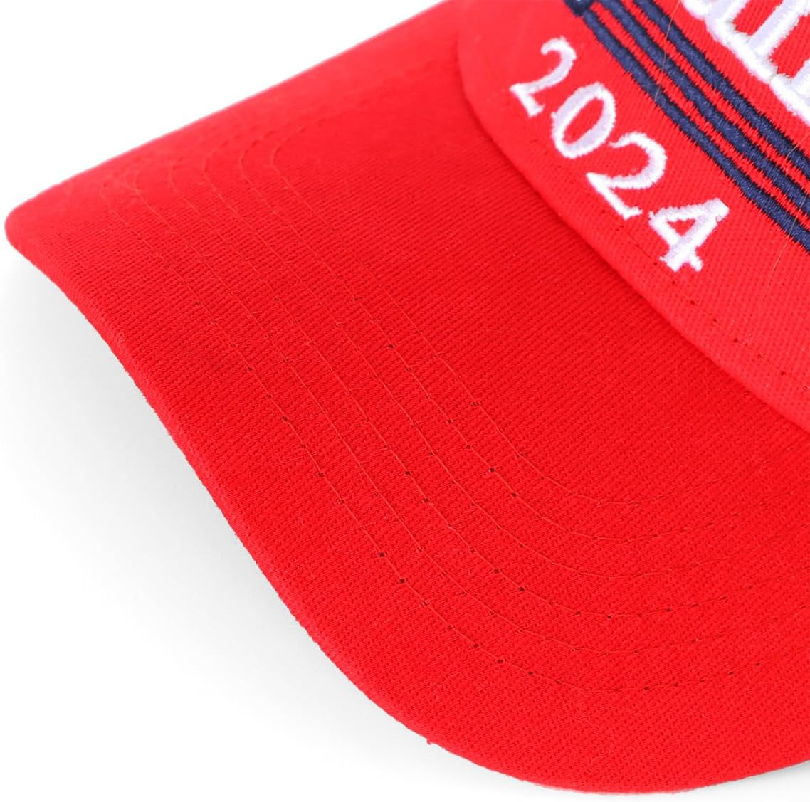 Trump 2024 Hat with Hair 👱🏼‍♂️💇🏼🧢Embroidered Adjustable Baseball Cap