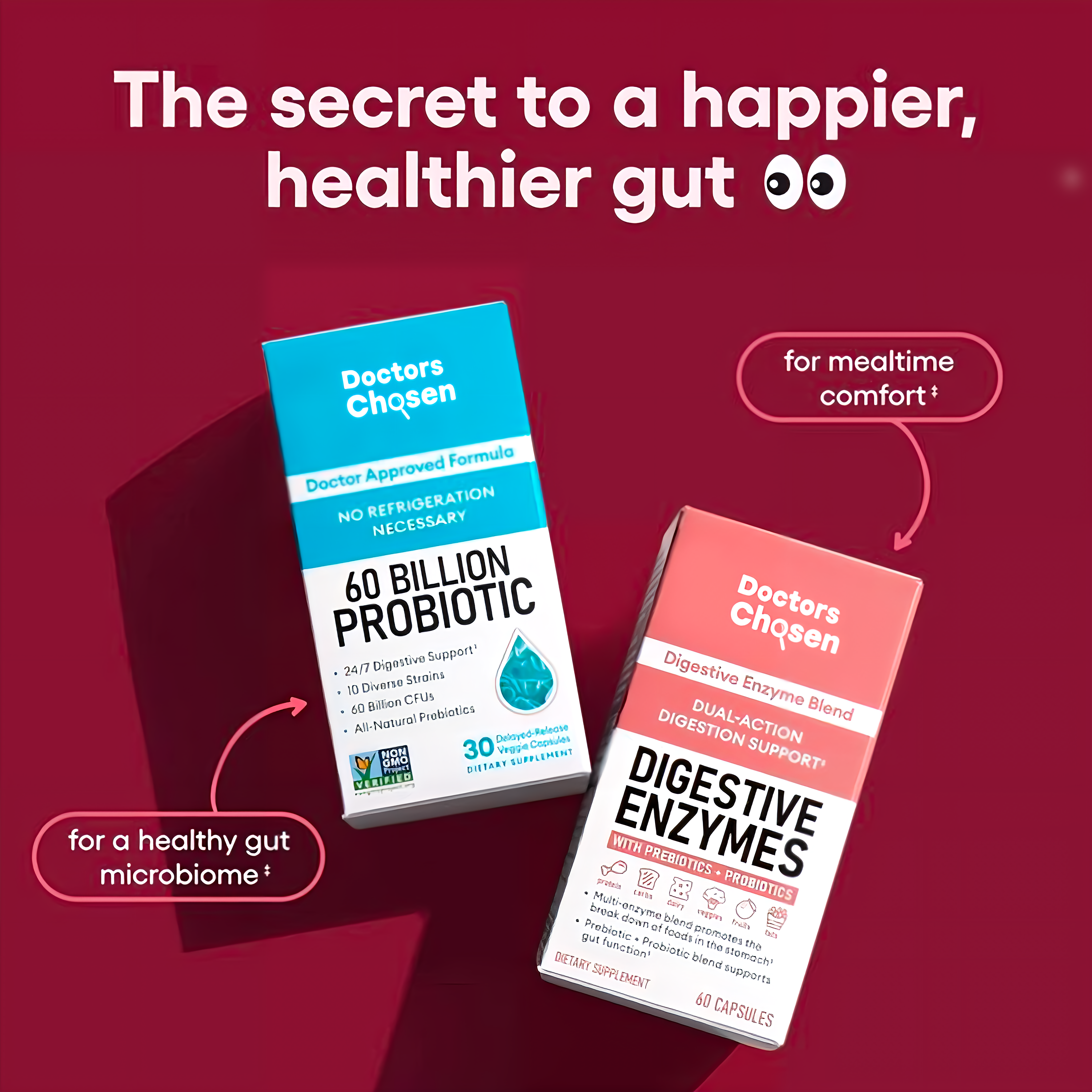 Digestive Enzymes + 60 Billion Probiotic