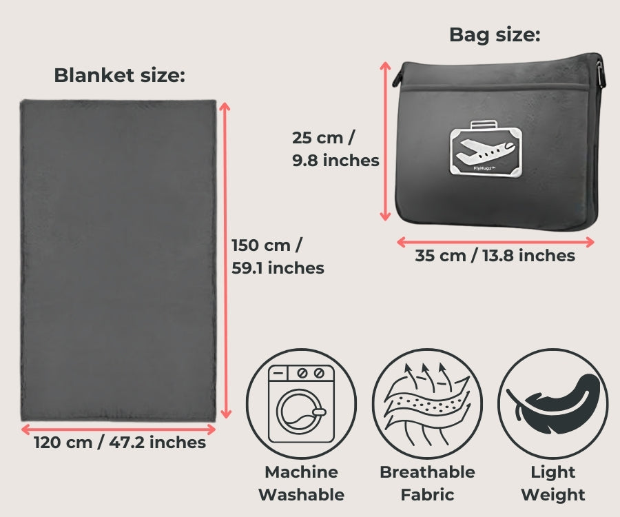 FlyHugz™ Blanket & Comfort Bag