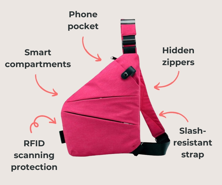 FlyHugz™ Princess Anti Theft Bag