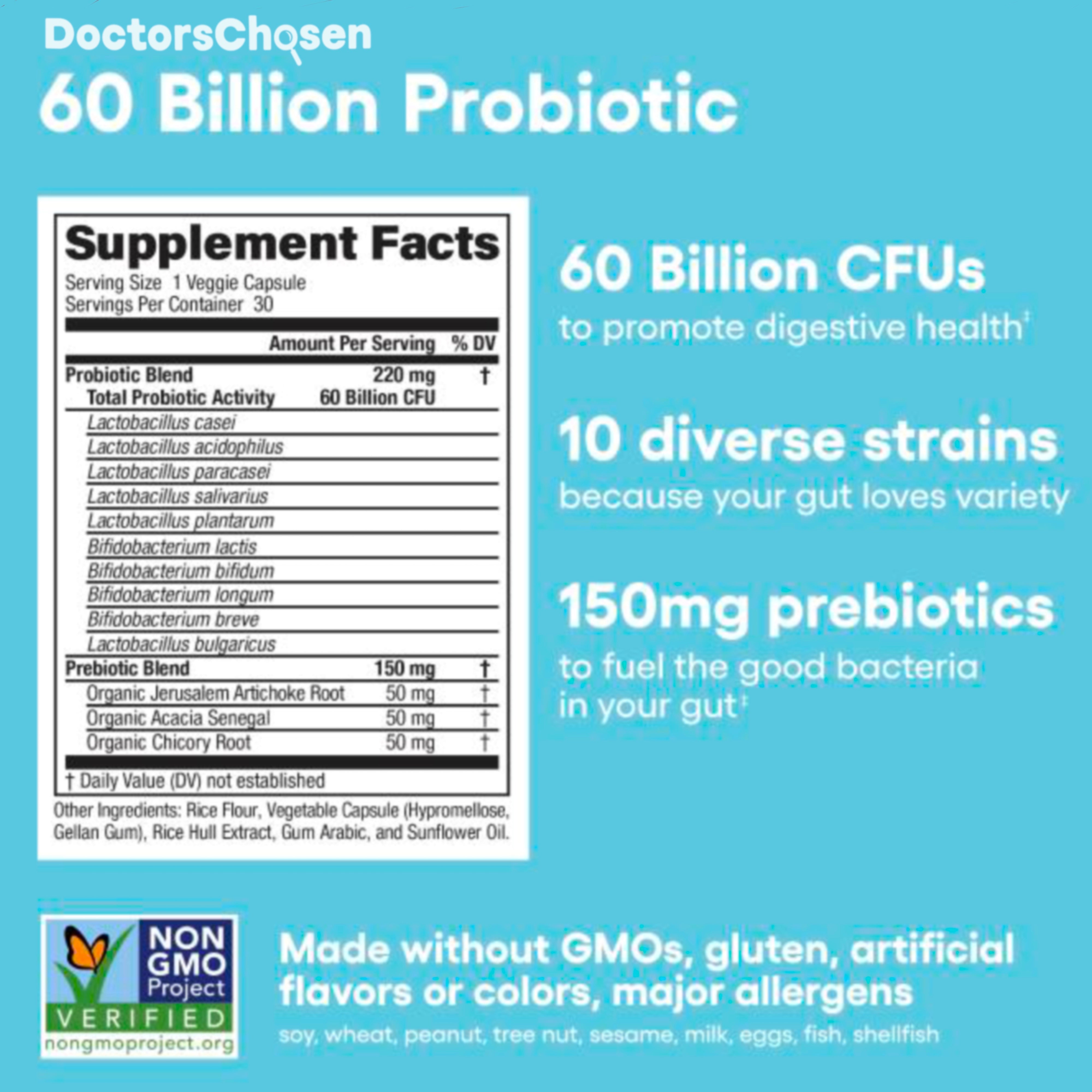 Digestive Enzymes + 60 Billion Probiotic