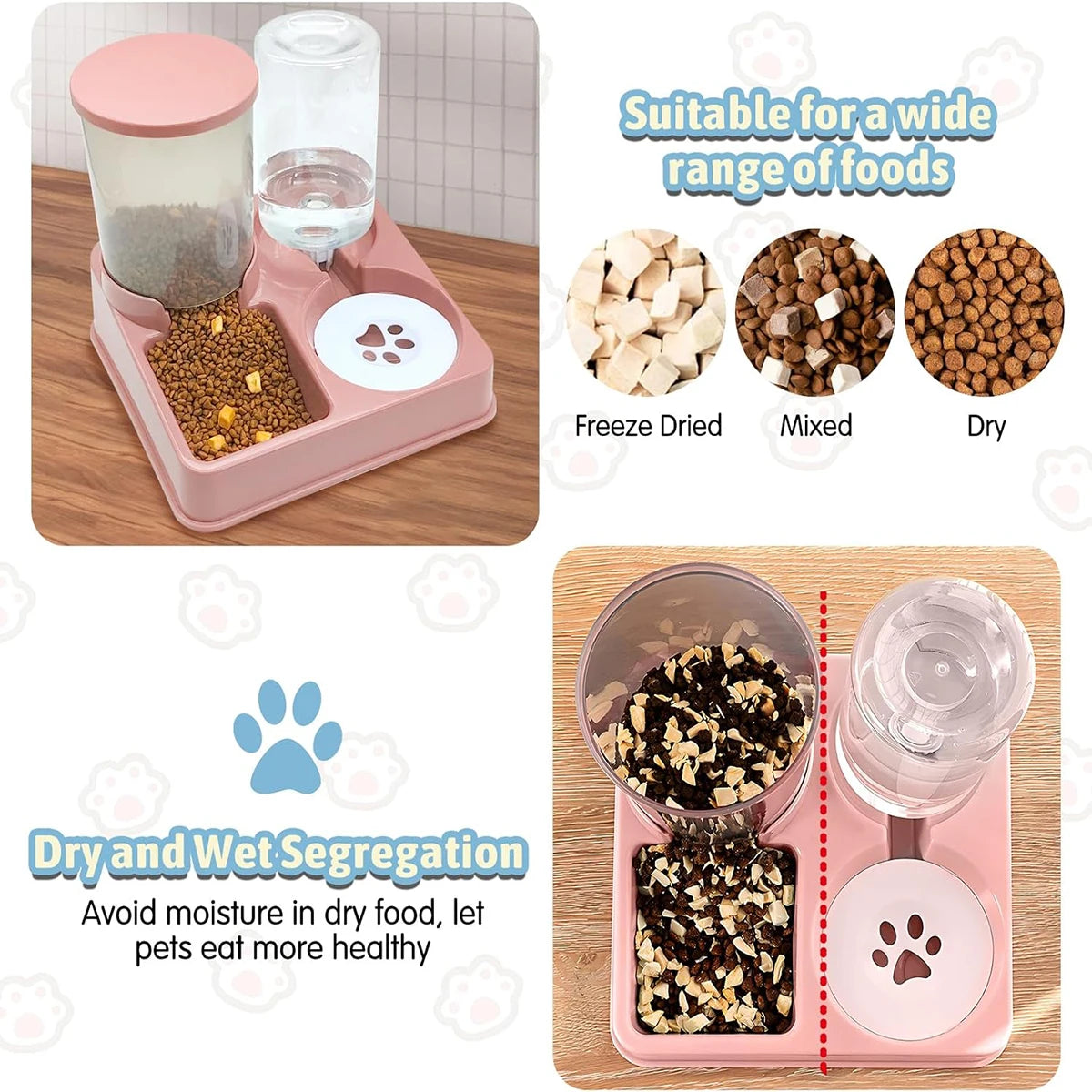 Automatic Cat Food & Water Dispenser 🐈‍⬛🐈