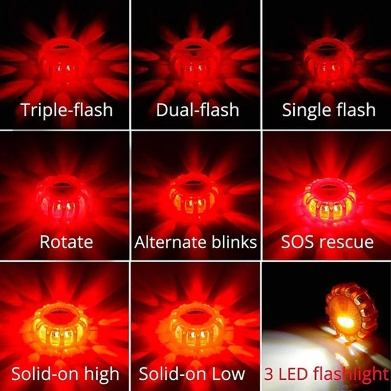 3Pk Emergency Road Flares 🌟 Be Visible, Be Safe