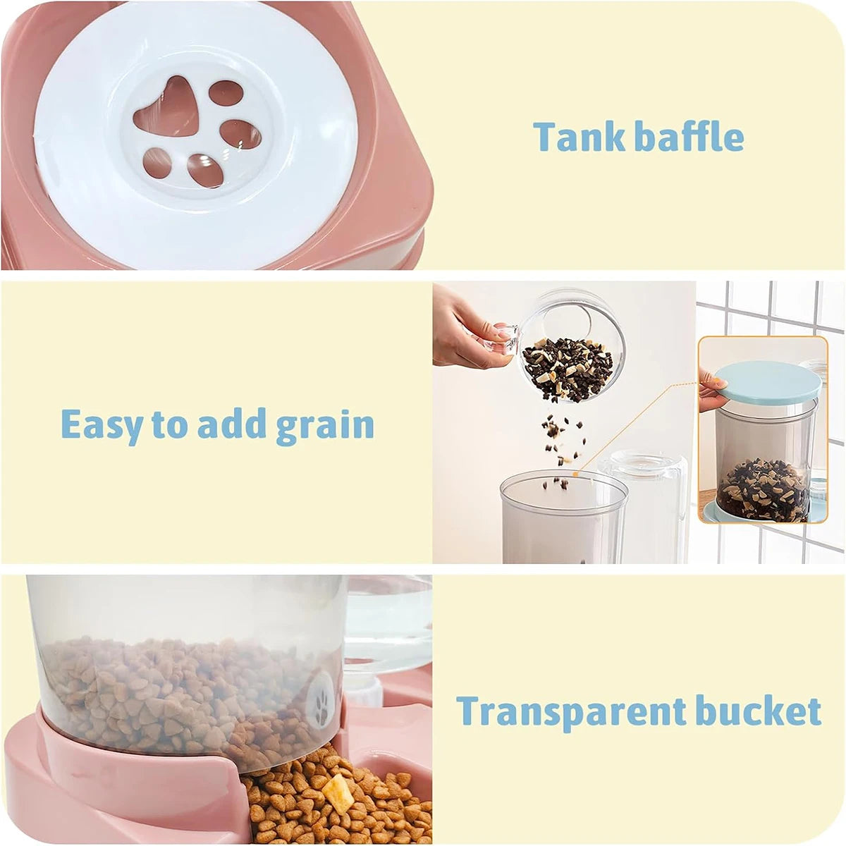 Automatic Cat Food & Water Dispenser 🐈‍⬛🐈