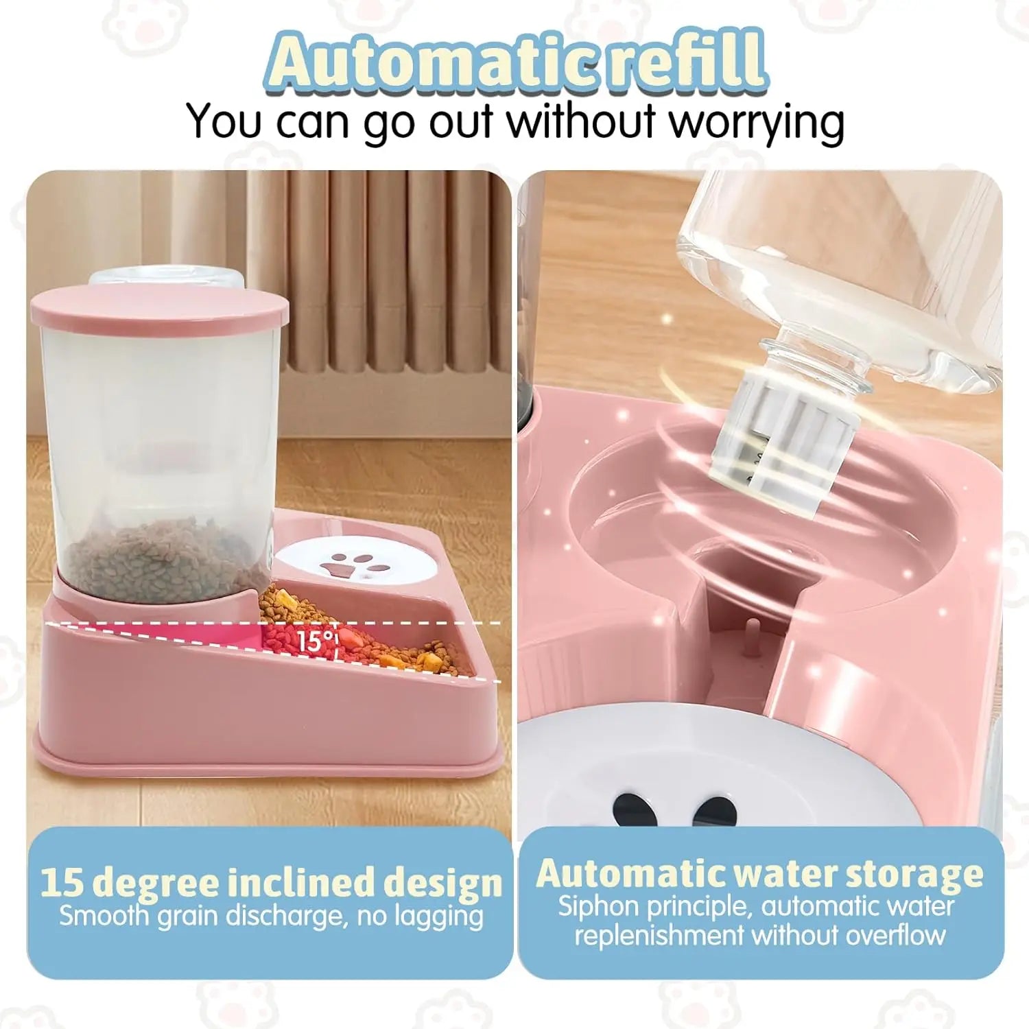 Automatic Cat Food & Water Dispenser 🐈‍⬛🐈