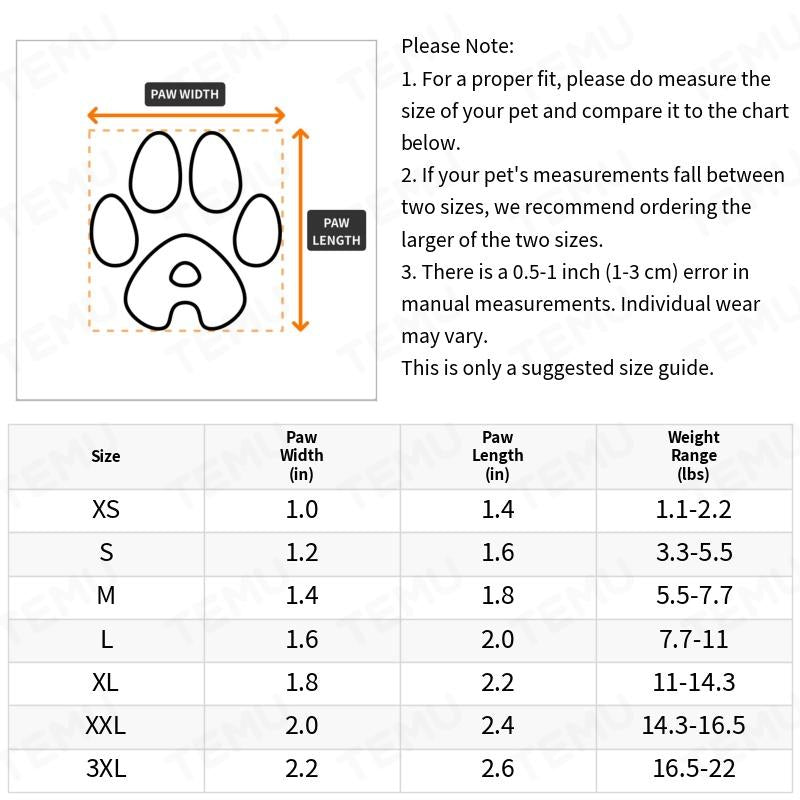4pcs Water-Resistant Dog Shoes For Small Dogs - Protect Your Pet's Paws And Keep Them Dry Christmas Gift