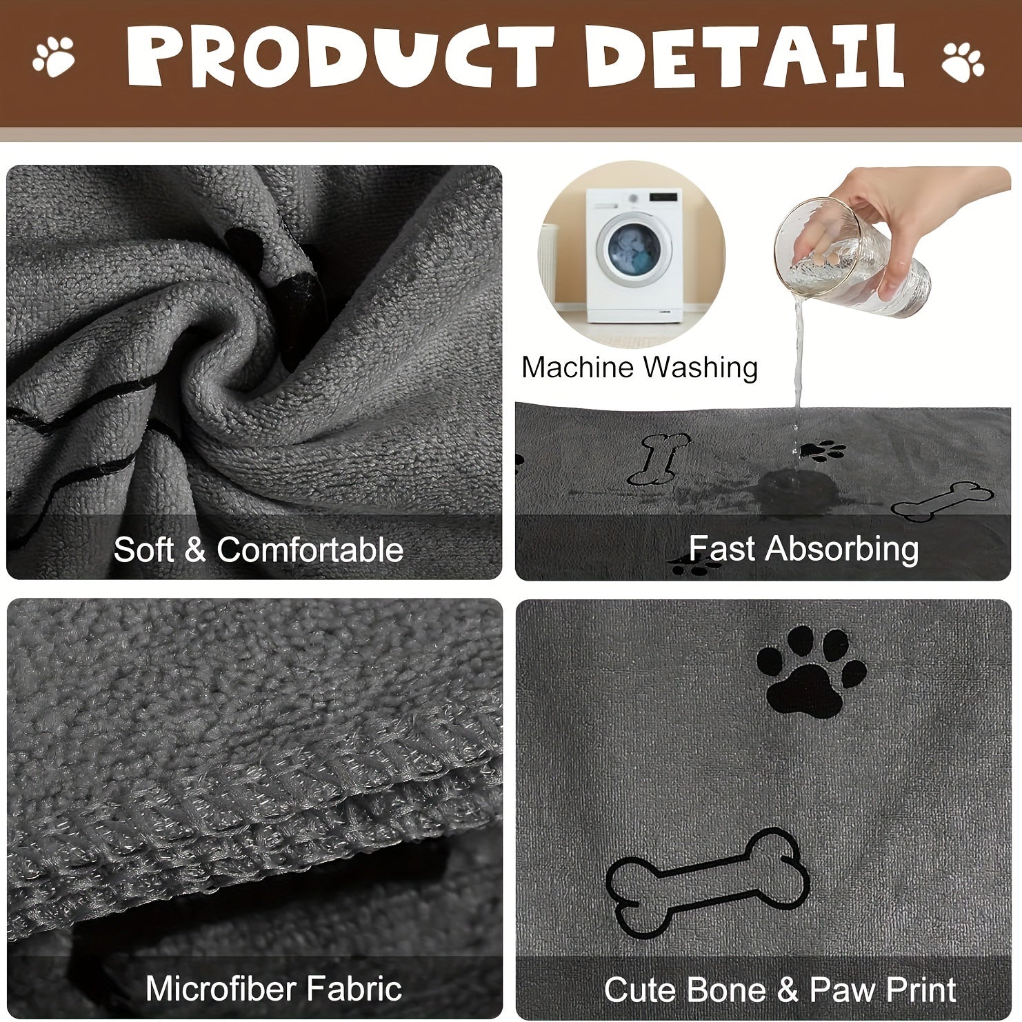Quick-Dry Large Pet Towel🐶🐱